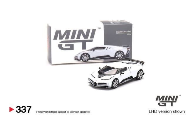 Mini GT Die Cast Bugatti Centodieci White