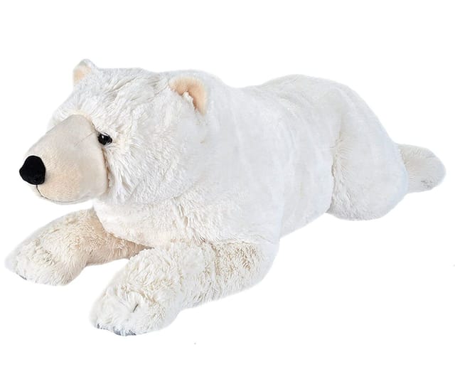 large polar bear stuffed animal