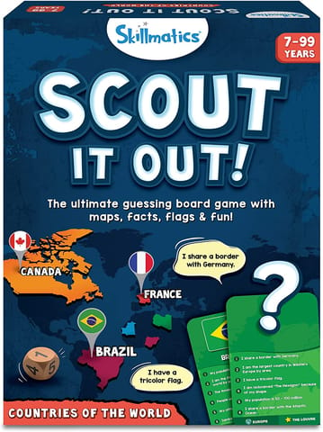 Skillmatics Board Game Scout It Out - Countries Of The World