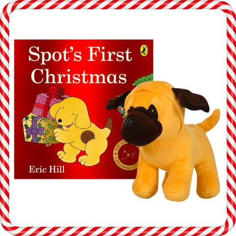 Puffin Books Spot's First Christmas & Mirada Dog Soft Toy Brown