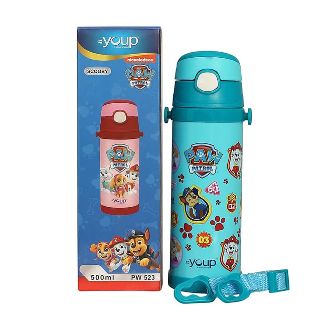 Youp Paw Patrol Insulated Double Wall Sipper Bottle Scooby 500 ml - Green