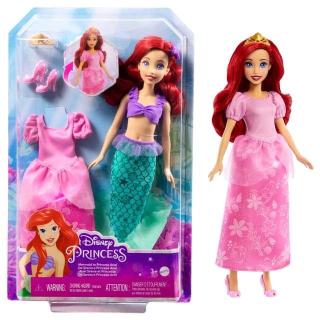 Disney Princess Ariel 2-In-1 Mermaid To Princess Doll