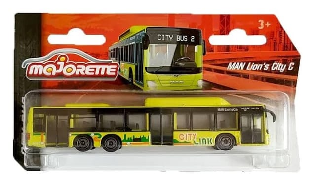 Majorette Diecast City Bus - Man Lions City C - City Link