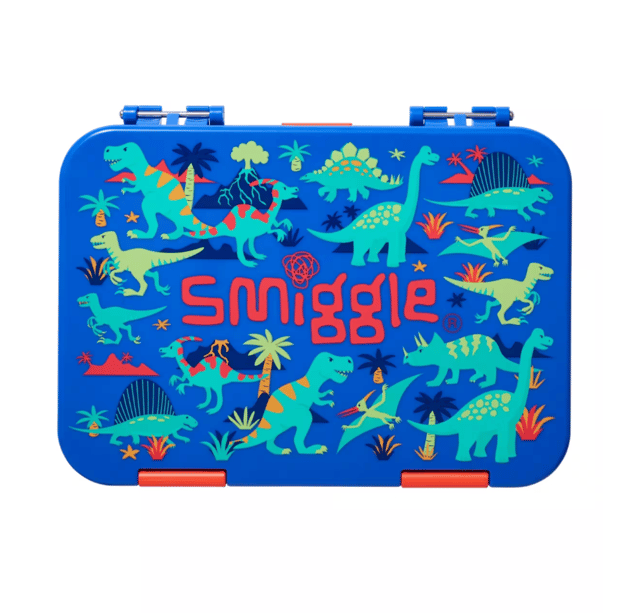 Smiggle Movin' Medium Happy Bento Lunchbox - Dinosaur
