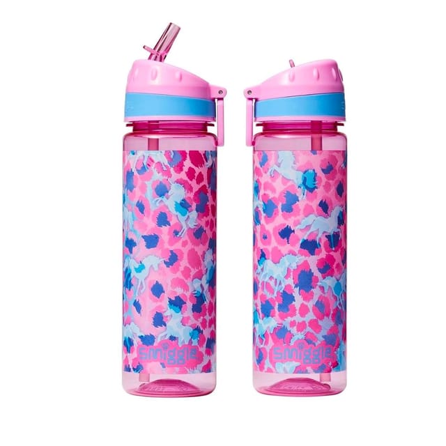 Smiggle Mirage Pink Collection Flip Top Spout Bottle