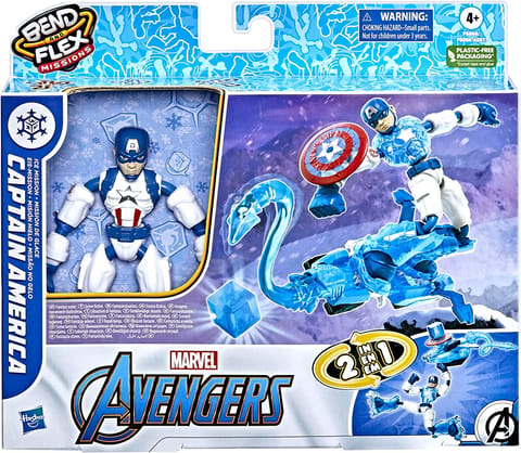 Hasbro Marvel Avengers - Captain America Bend and Flex Ice Mission