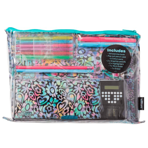 Smiggle Mirage Pop Out Stationery Gift Pack - Flowers & Hearts