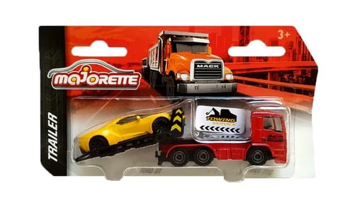 Majorette Diecast Trailer - Ford GT and MAN TGS