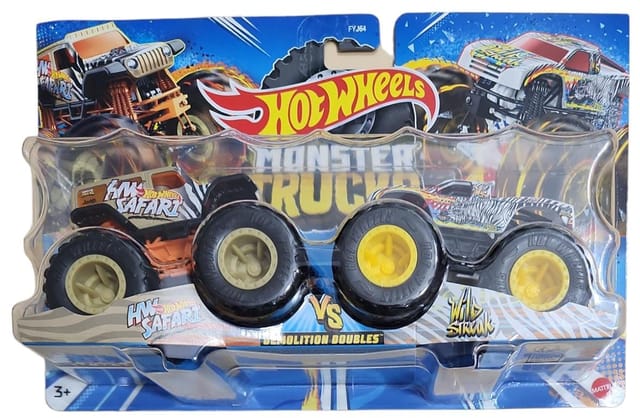 Hot Wheels Monster Trucks Hot Wheels 4 Vs Hot Wheels 1 - Mattel Toy Mania -  Loja ToyMania