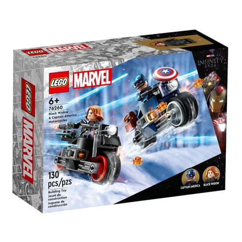 Lego Marvel Black Widow & Captain America Motorcycles