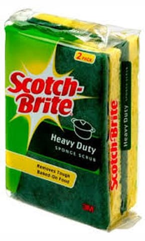 SCOTCH BRITE SCRUB SPONGE 3 M (PK OF 2)