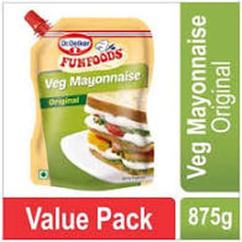 funfoods veg mayonnaise original, 875gm