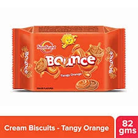 sunfeast bounce tangy orange 82 gm