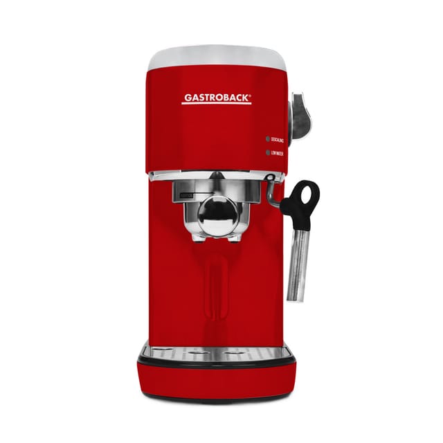 Gastroback 42719 Design Espresso Piccolo And Coffee Maker Red With Thermoblock Heating System