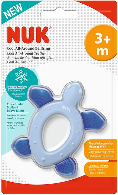 Nuk Cool All-Around Teether With Cooling Elements Age 3M+ 1 Per Pack Blue