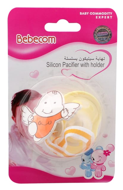 Bebecom Silicon Pacifier With Holder A051