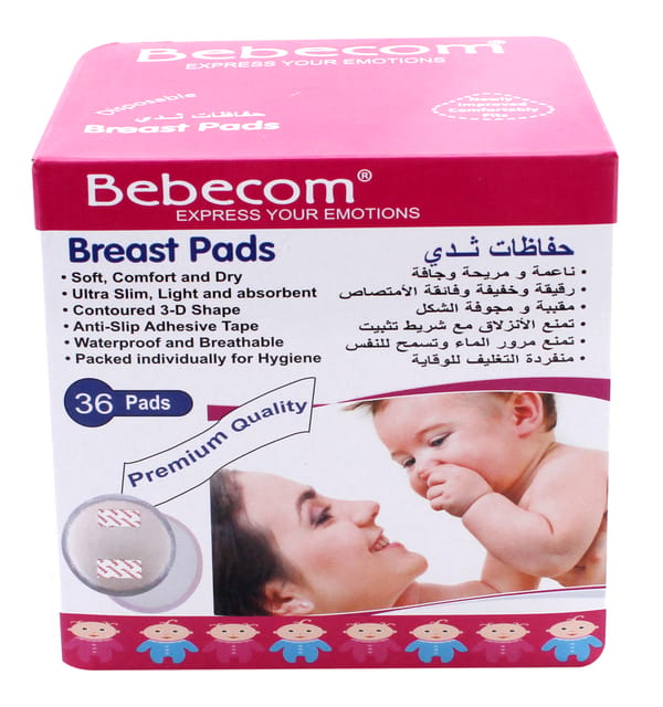 Bebecom Breast Pads 36Pcs (12 + 2) CQ001