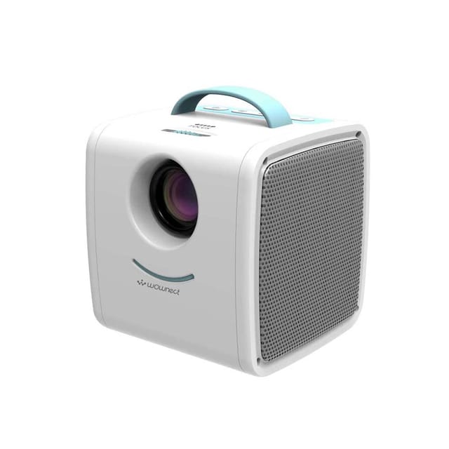 Wownect S1 Kids Mini Projector 30 Lumens Children Video Projector HD 1080P LCD Technology with Hi-Fi Speaker [Comes with AV / USB / Mini SD Card / HDMI / Audio ]
