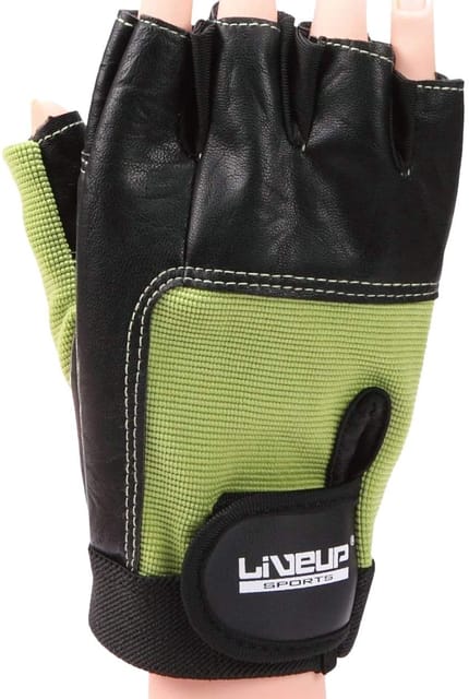 Liveup Training Glove, Small/Medium, Black/Green