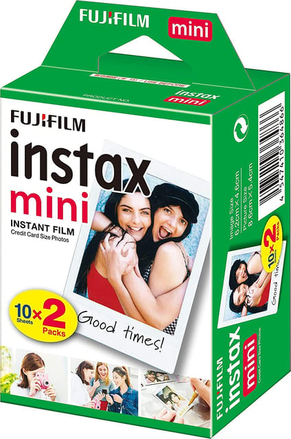 Fujifilm 20-Piece Instax Mini Photo Paper White