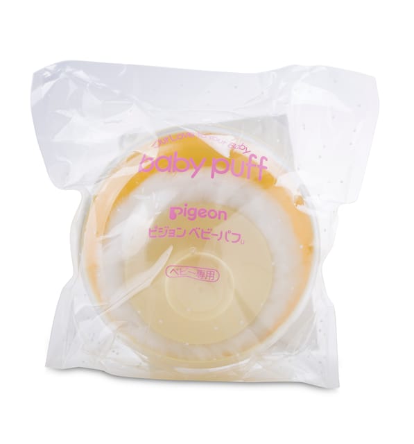 Pigeon Powder Puff With Case (Yellow)