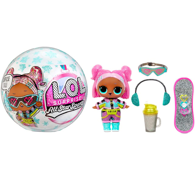 L.O.L. Surprise All-Star Sports Series 5 Winter Games Sparkly Dolls with 8 Surprises PDQ