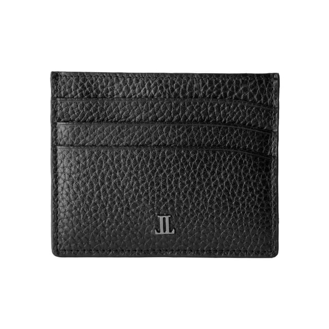 Lencia RFID Protected Floater DD Pattern Leather Card Holder LMWC-16668FDD-BLK