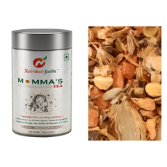 Nutribud Foods Momma's Tea - Natural Ingredients, No Preservatives, Caffeine Free, Herbal Tea for Lactating Mothers (50 gm)