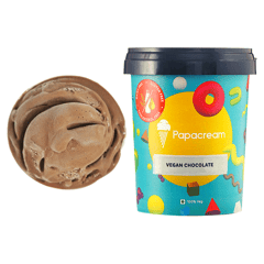 Papacream Vegan Chocolate Ice Cream - 500ML