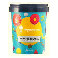 Papacream Vegan French Vanilla Ice Cream - 500ML
