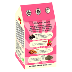 AG Taste Vegan & Gluten Free Cookies- Chocolate Cranberry Almond (150 g)-Pack of 6 individual wrapped cookies (25gx6)