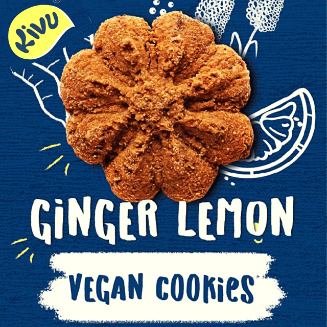 Kivu Ginger Lemon Vegan Cookies (Sun Baked)