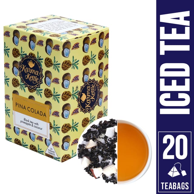 Pina Colada Iced Tea by Karma Kettle - Pyramid Teabags (20)