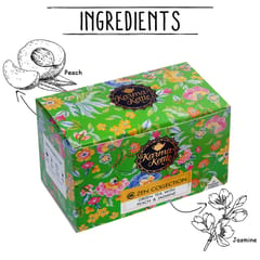 Peach and Jasmin Green Tea by Karma Kettle - Pyramid Teabags (20)