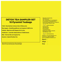 Detox Tea Sampler by Karma Kettle - Pyramid Teabags (18)