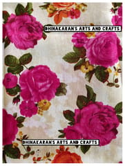 Floral Print Fabric-(3)