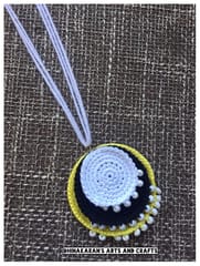 Crazy Discs Crochet Necklace