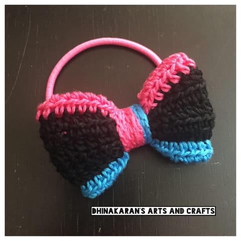 Crochet Bow HairTie-(15)
