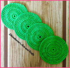 Crochet Coasters-GREEN
