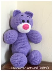 PURPLE BUNNY Crochet Soft Toy