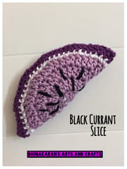 Crochet Blackcurrant Slice