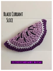 Crochet Blackcurrant Slice