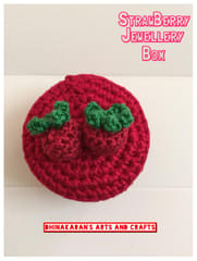 Strawberry Crochet Jewellery Box