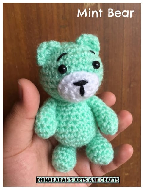 Mint Bear Crochet Soft Toy
