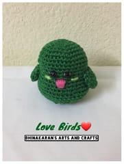 Crochet Love Bird-DARK GREEN
