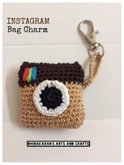 Instagram Crochet Bagcharm