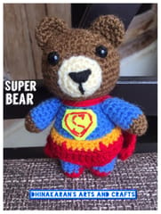 Super Bear Crochet Soft Toy