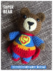 Super Bear Crochet Soft Toy
