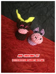 Miniature Crochet Christmas Set