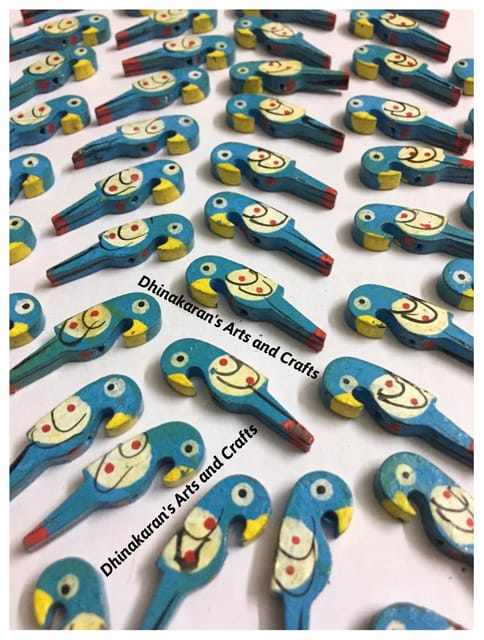 HAPPY BLUE Parrot Buttons